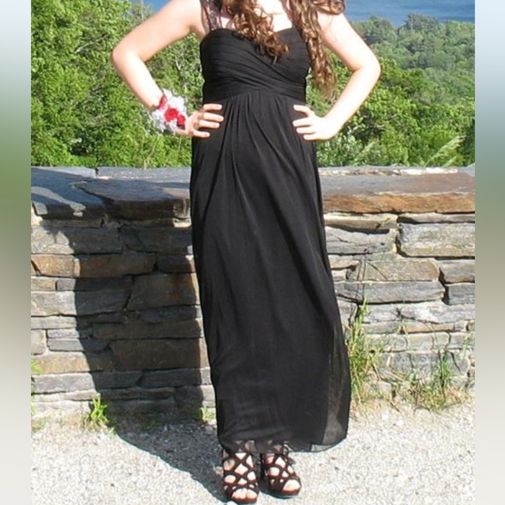 Black Prom dress- floor length